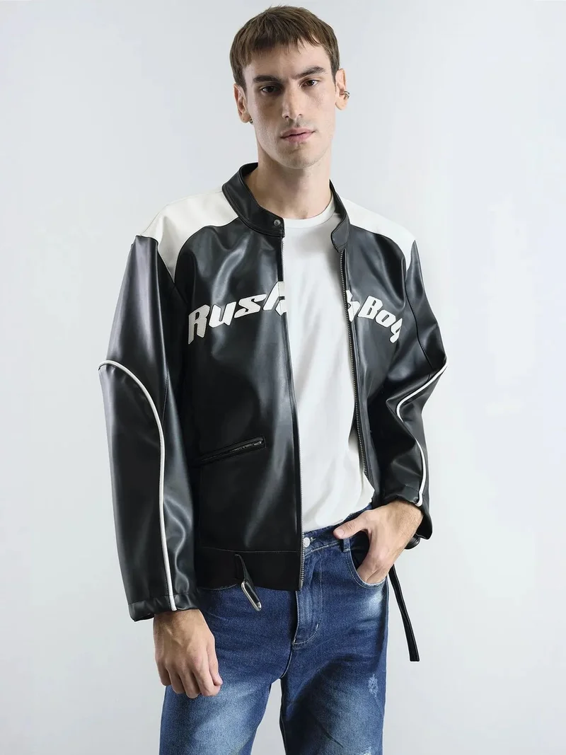 جيستو GIESTO Full-Zip Biker Jacket